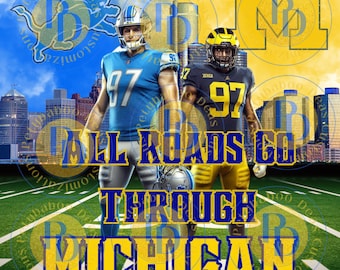 Detroit MI Football Design