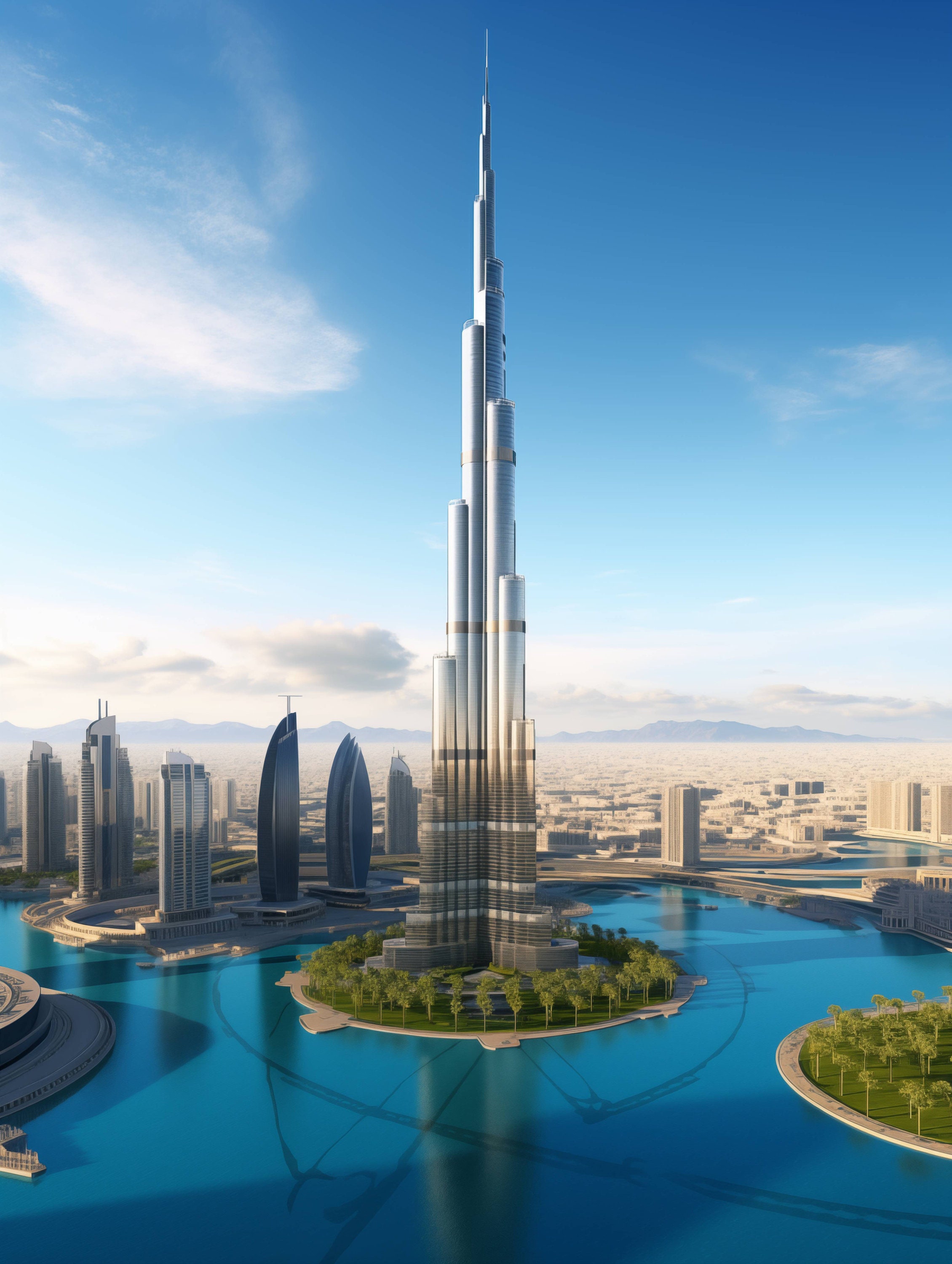 Printable Art: Burj Khalifa in Dubai - Daytime - Etsy