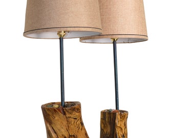 OOAK Spalted Sweet Gum lamps [Pair]