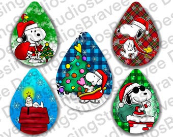 Christmas Character teardrop earring png sublimation design download, Christmas png, Christmas teardrop earring png, designs downloand