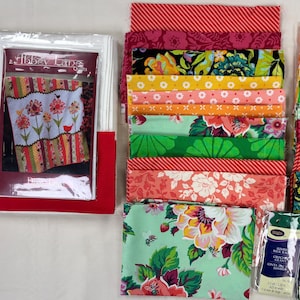 Dizzy Lizzy by Abbey Lane Quilts, Quilt Kit w/Heather Bailey Figo, Kaffe Fassett, Tula Pink, Simply Delightful Chelsi for Moda, Greta Lynn