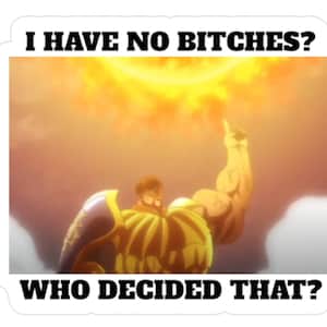 Escanor who decided that Vinyl Decal