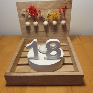 Birthday set with tealight and numbers for all ages