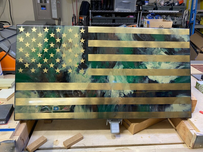 Custom Made WOOD/EPOXY FLAGS - Etsy