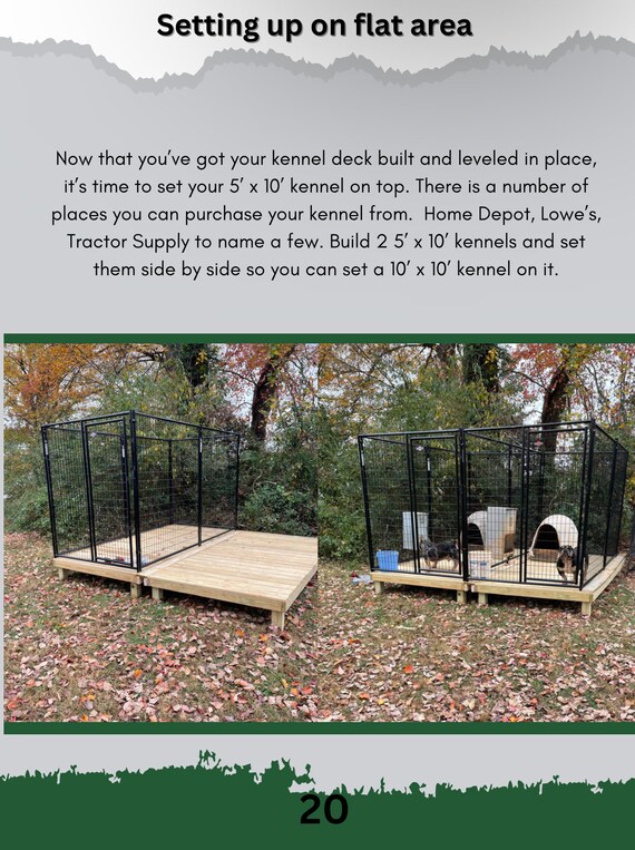 Build Your Own Dog Kennel Deck Etsy