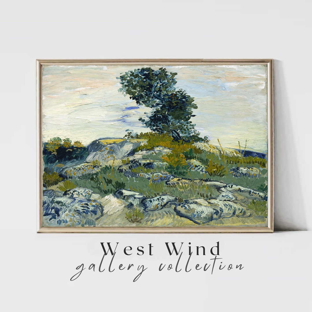 The Rocks Vincent Van Gogh Impressionism Artwork Van Gogh Art Physical ...