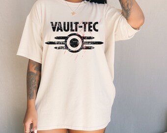 Fallout Vault Tec Graphic Tee, Unisex Fallout T Shirt, Fallout Gamer Tee, Vault Tec T shirt, Fall Out Vault Tec Memorabilia Merch Tee