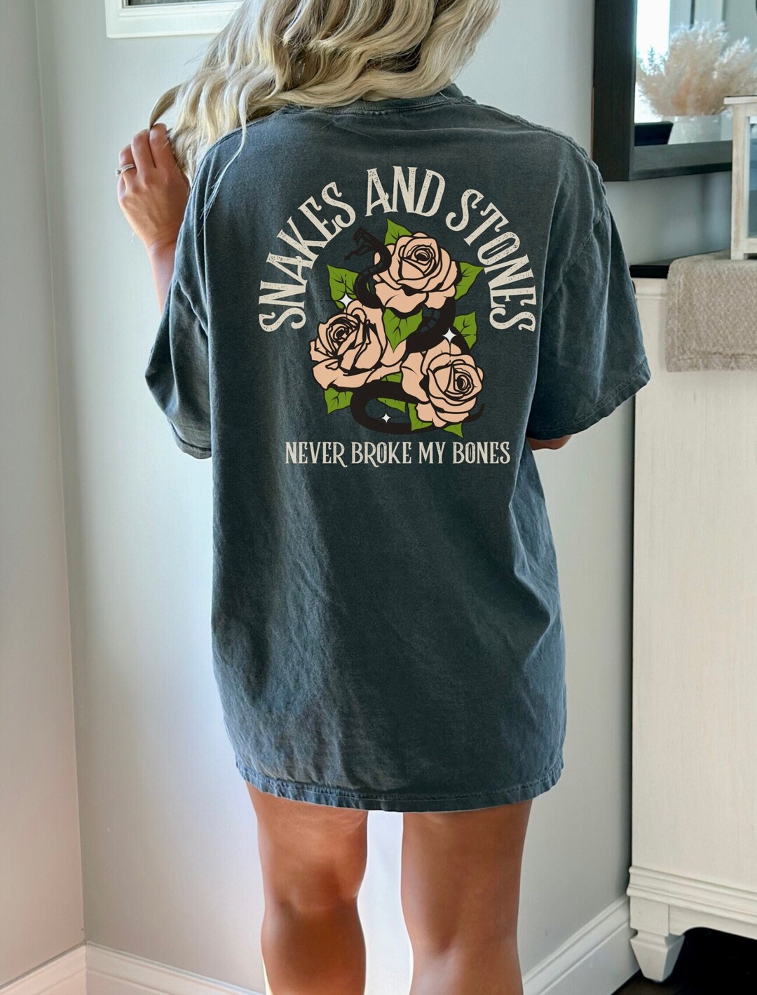 Taylor Swift Lyrics Tshirt, Snakes & Stones Never Broke My Bones, Era