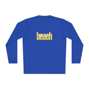 Unisex Long Sleeve Beach T-Shirt: UPF 40+ Sun Protection