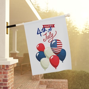 Custom 4th of July Garden Flag House Banner Independence Day Yard Art gifts for Her Outdoor Decor Housewarming Gift Hostess Gift