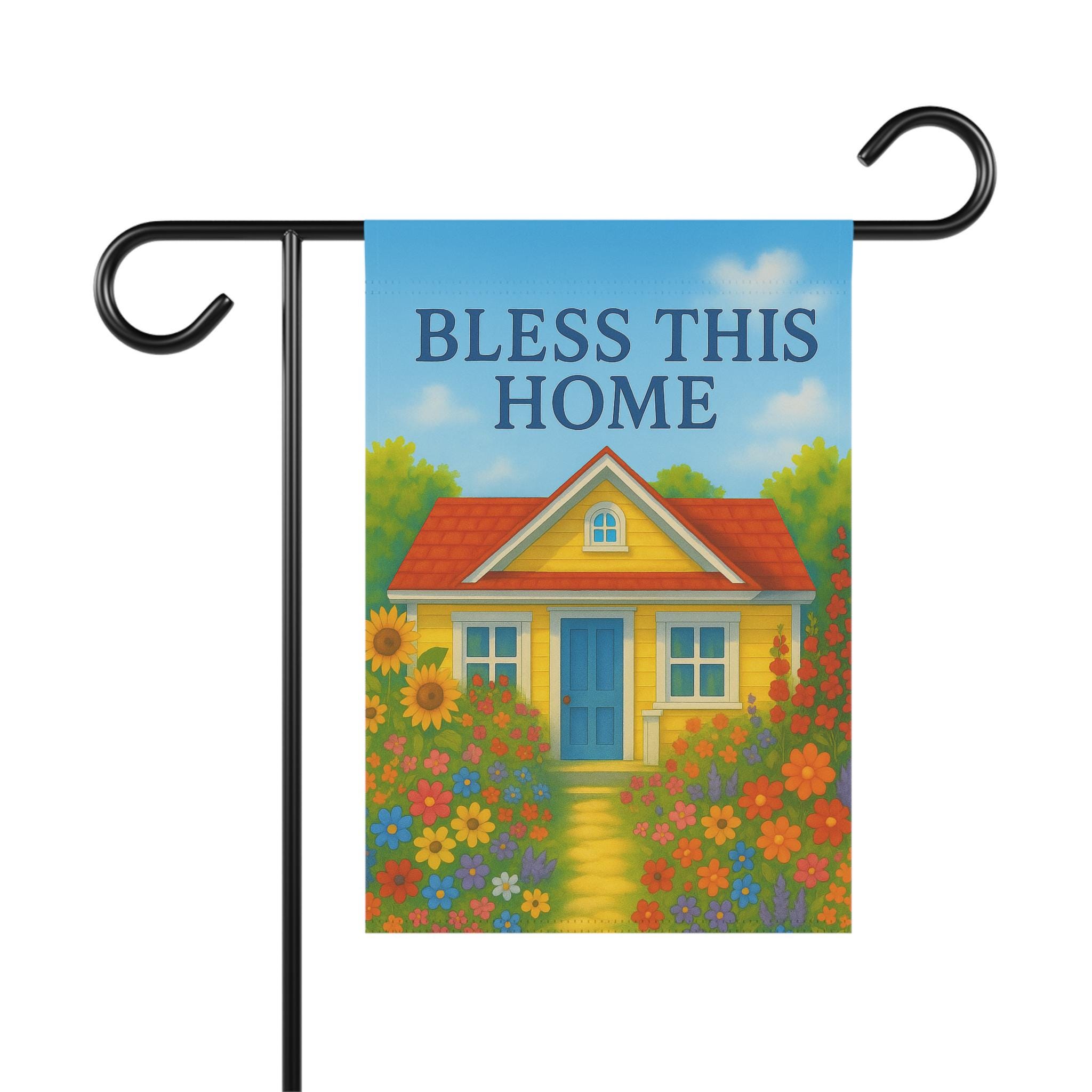 Perfectinsoy „Bless This Home“ Gartenflagge – 30,5x45,7 Cm, Doppelseitig, Polyester