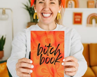 Custom "Bitch Book" Journal Funny Bold Hardcover Notebook for Women Empowering Gift for Friends, Sassy Office Humor | Polite-ish Vibes