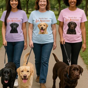 T-shirt drôle d&#39;assistant de laboratoire en chocolat Chemise pour chien assistant de laboratoire meilleur du monde Cadeau mignon labrador retriever pour les amoureux des chiens, scientifiques techniciens vétérinaires