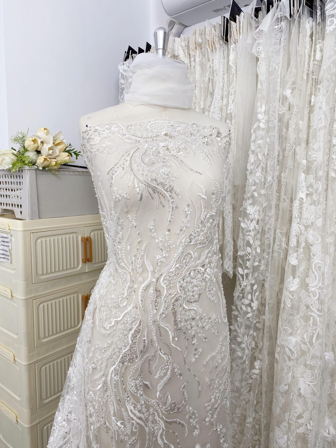 dog wedding dress Amazon.com : ASENKU Dress, Dog Dress, Pet Lace Princess Sheath Column Split Black Lace Plus Size Color:As Photo(Light Champagne)