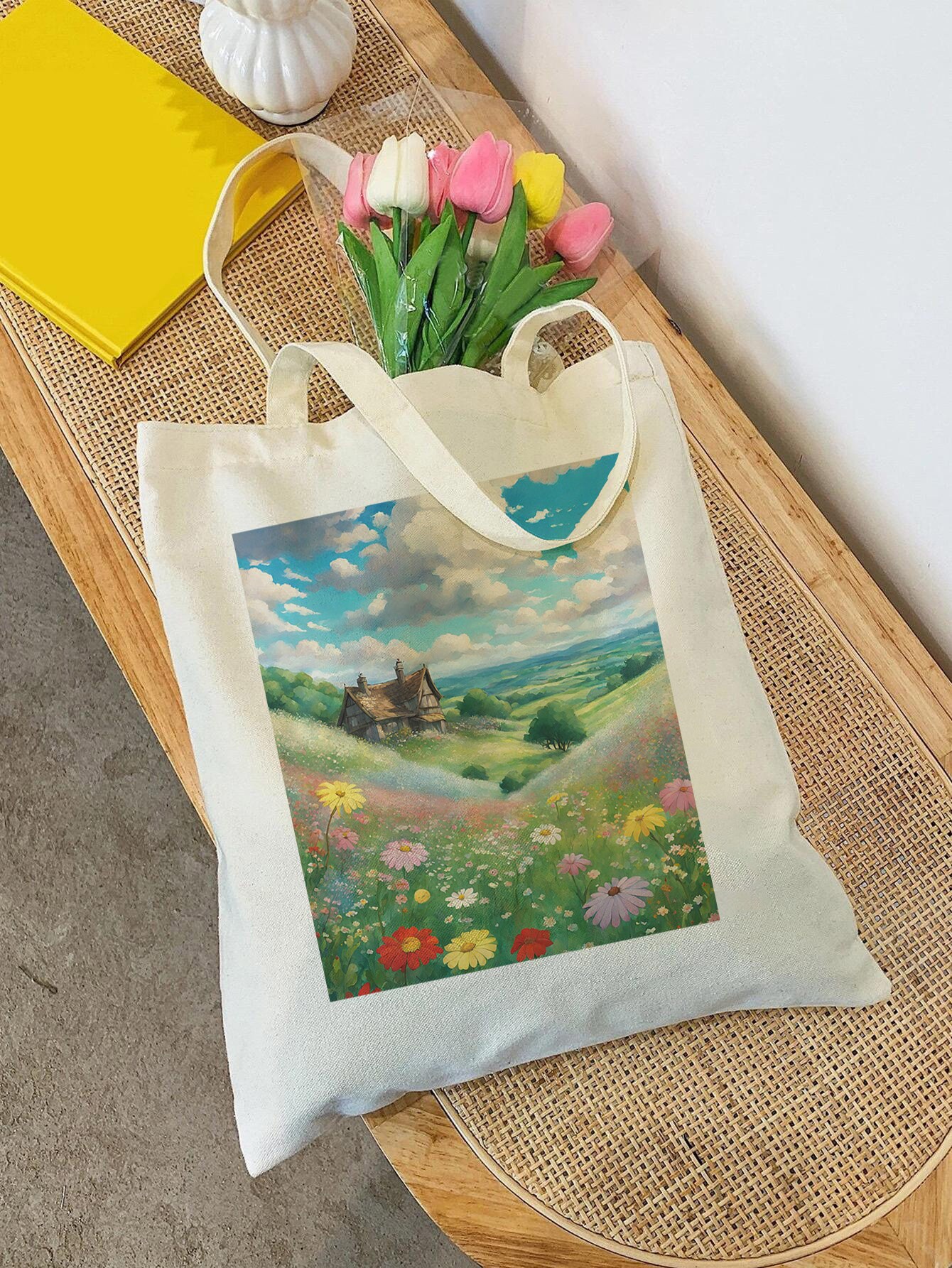 Anime-Lover Canvas-Tasche Mit Reißverschluss – „Life Is Better With Anime“