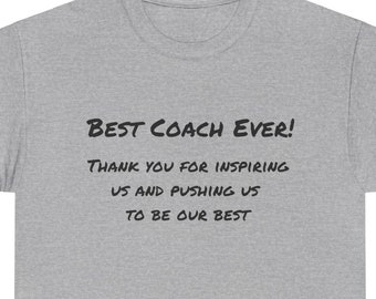 Coach T-shirt, Coach Gift, Best Coach Gift, Coach shirt, Baseball Coach Gift, Soccer coach gift, Football coach gift