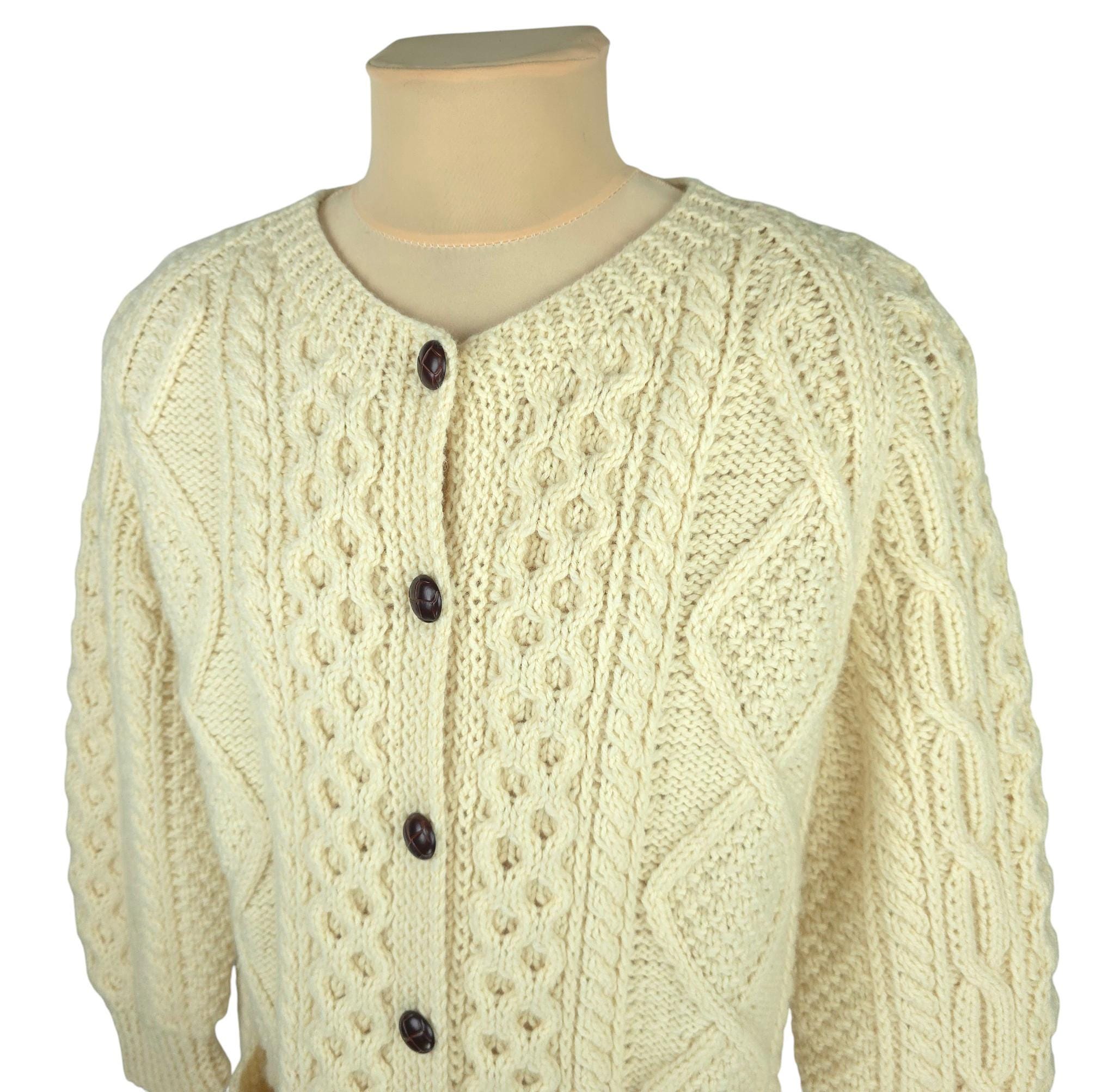 トップス Made in Ireland 1980's vintage cardigan Retro Irish Sweater - Etsy Ireland