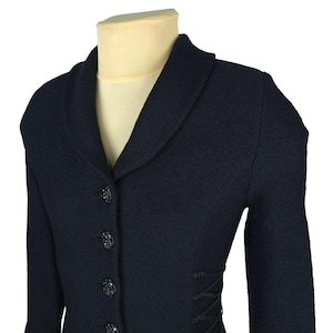 ST. John Womens Black Wool Blend Jacket Cardigan Size US 8