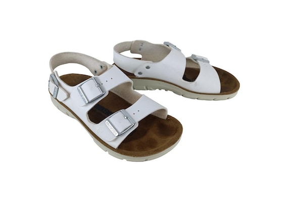 Birkenstock milano white leather new arrivals