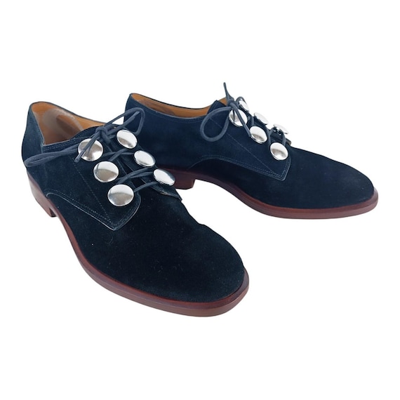 Alexander Wang Matilda Womens Black Suede Derby Shoes Size EU 38