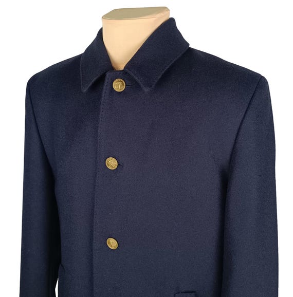 Jack Wills Moon Mens Navy Wool Overcoat Coat Size M - Etsy