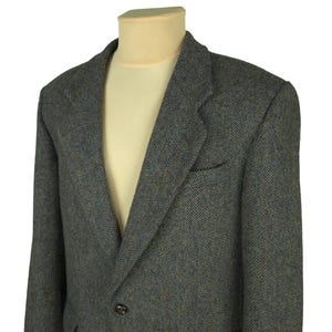 Vintage Harris Tweed Kilmaine Mens Brown Wool Blazer Jacket Size US/UK 42L (XL)