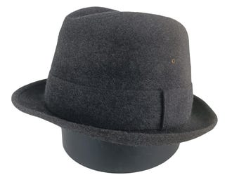 帽子 50s Vintage Borsalino SAVOY 7 1/4 58cm Vintage Borsalino, Size 7 1/4, Vintage Fedora Hat, 1960s