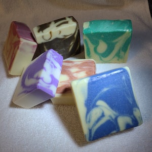 Lightly Scented Homemade Earthy Rustic Hand-Crafted Farm Style Bath Soap Natural Ingredients Sensitive Skin Soap Gift Essential Oil
