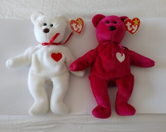 A forever home for these two vintage beanie bears !