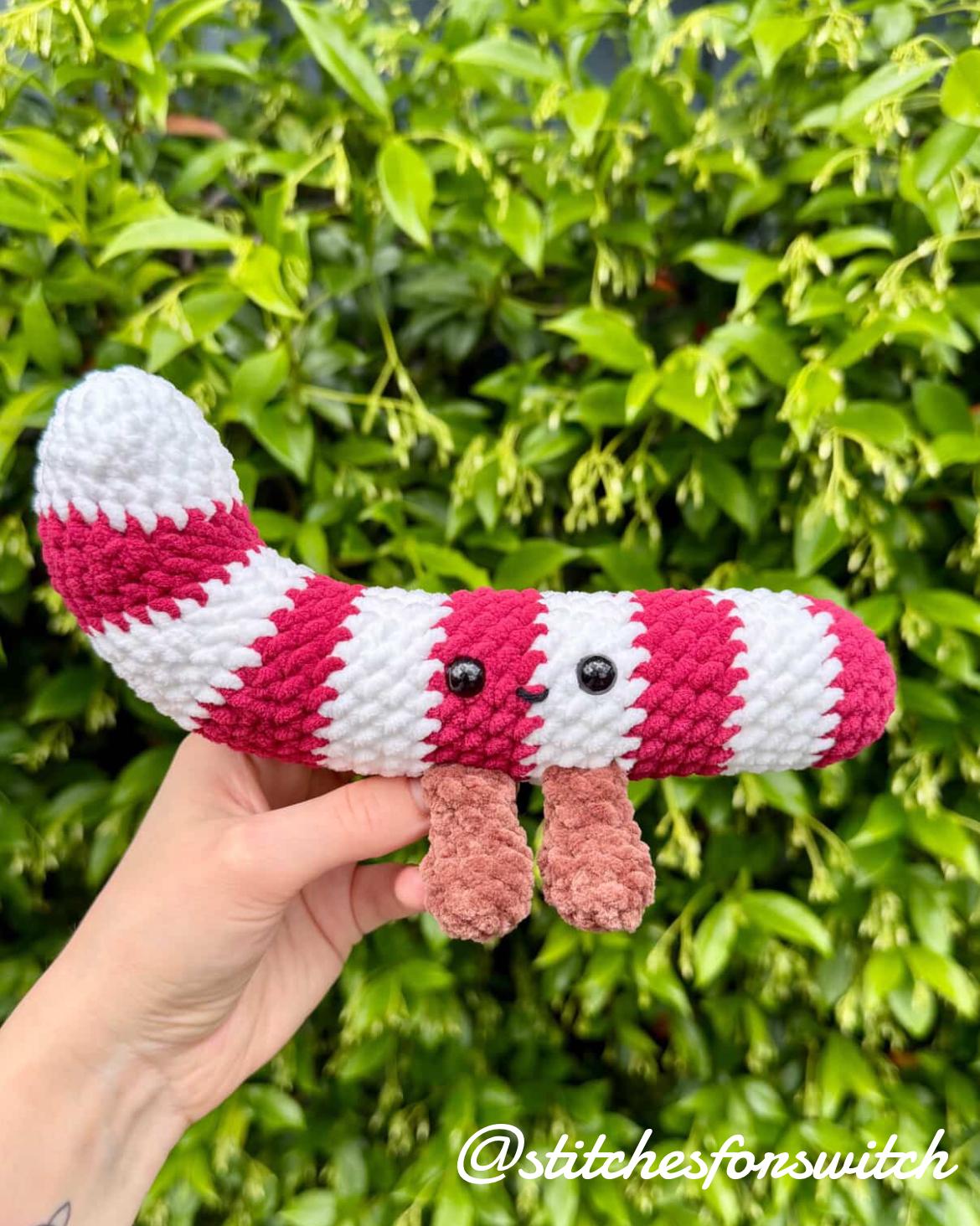 Candy Cane Crochet Pattern - Cute Winter Amigurumi Plushie - Christmas ...