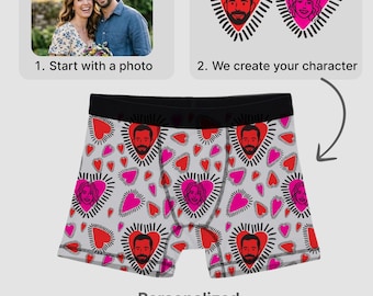 Personalized Character Boxer Briefs | Custom Face Underwear for Men