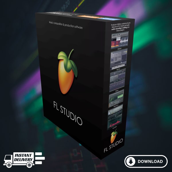 FL Studio 21.1 (80+ Plugins) + KOSTENLOSES Beispielpaket | Produzentenausgabe | Windows-Version | Lebenslanger Zugriff | Sofortige Lieferung