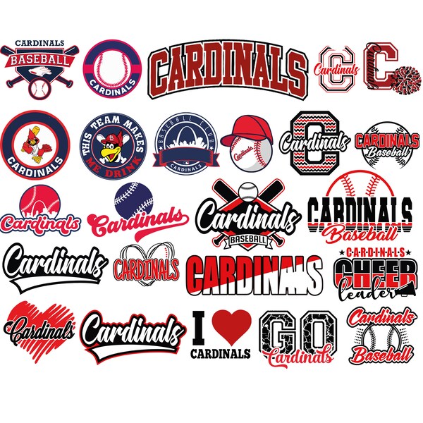 26 File,Cardinals svg,Cardinals png,Cardinals Bundle,St Louis svg,logo I Cup, Tshirt, Clip Art, Cricut | Layered File,Instant Download