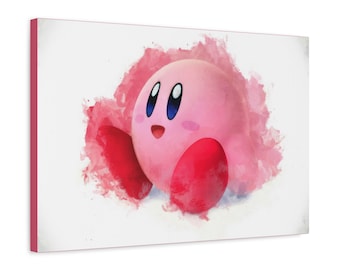 Kirby Painting, 1.25" Premium Canvas