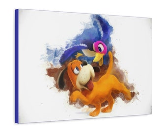 Duck Hunt Painting, 1.25" Premium Canvas