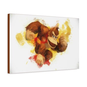 Donkey Kong Painting, 1.25&quot; Premium Canvas