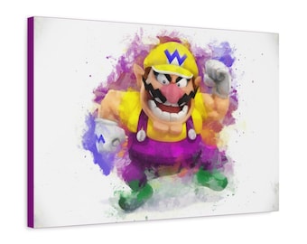 Wario Painting, 1.25" Premium Canvas