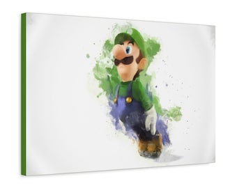 Luigi Painting, 1.25" Premium Canvas