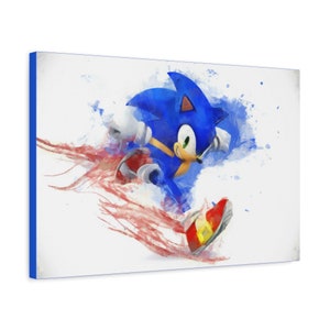 Sonic-målning, 3,8 cm premiumcanvas