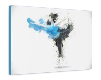 Wii Fit Trainer Painting, 1.25" Premium Canvas
