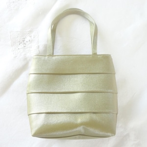 Satin pistachio green evening bag | LUXAX Italy | Vintage 1998 chic clutch for wedding, party, ceremony