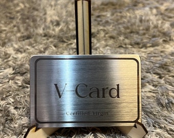 Metal Virginity Card Stainless Steel