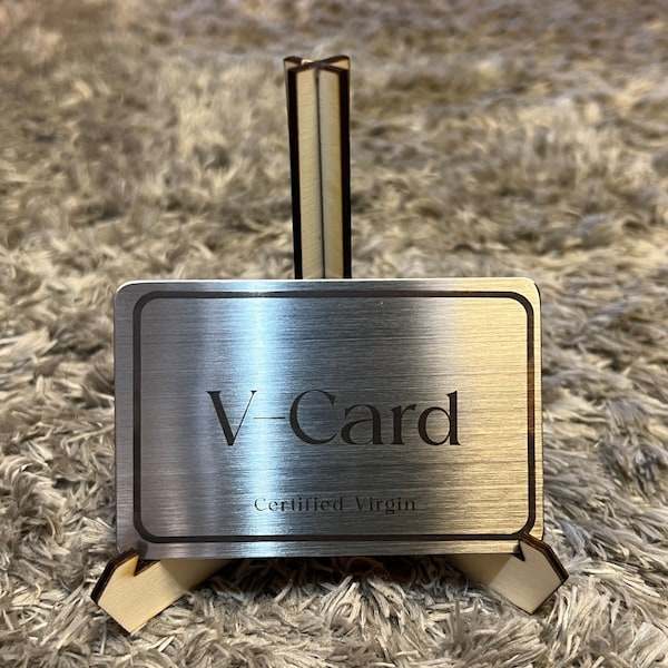 Metal Virginity Card Stainless Steel