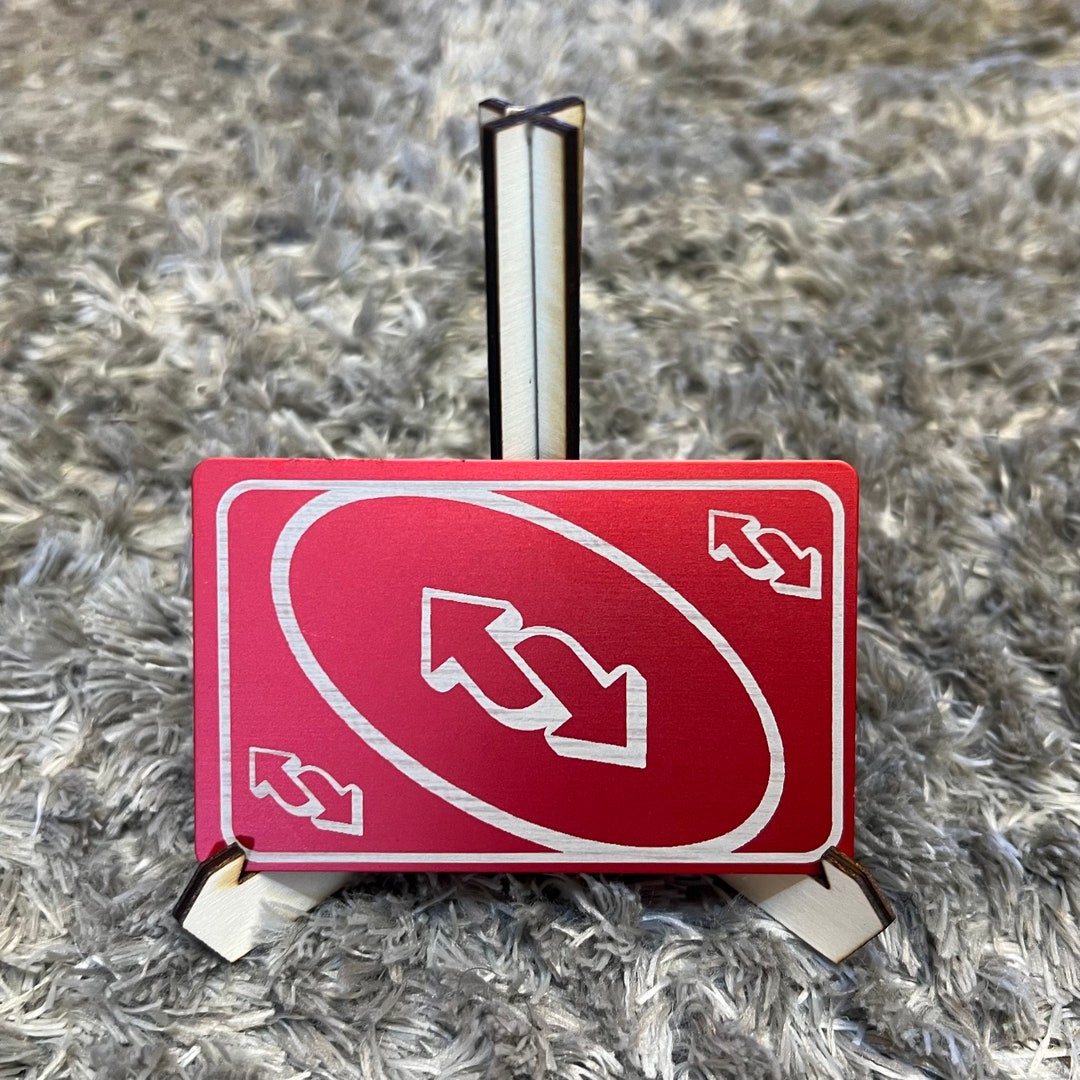 Red Reverse Card Gift Metal - Etsy