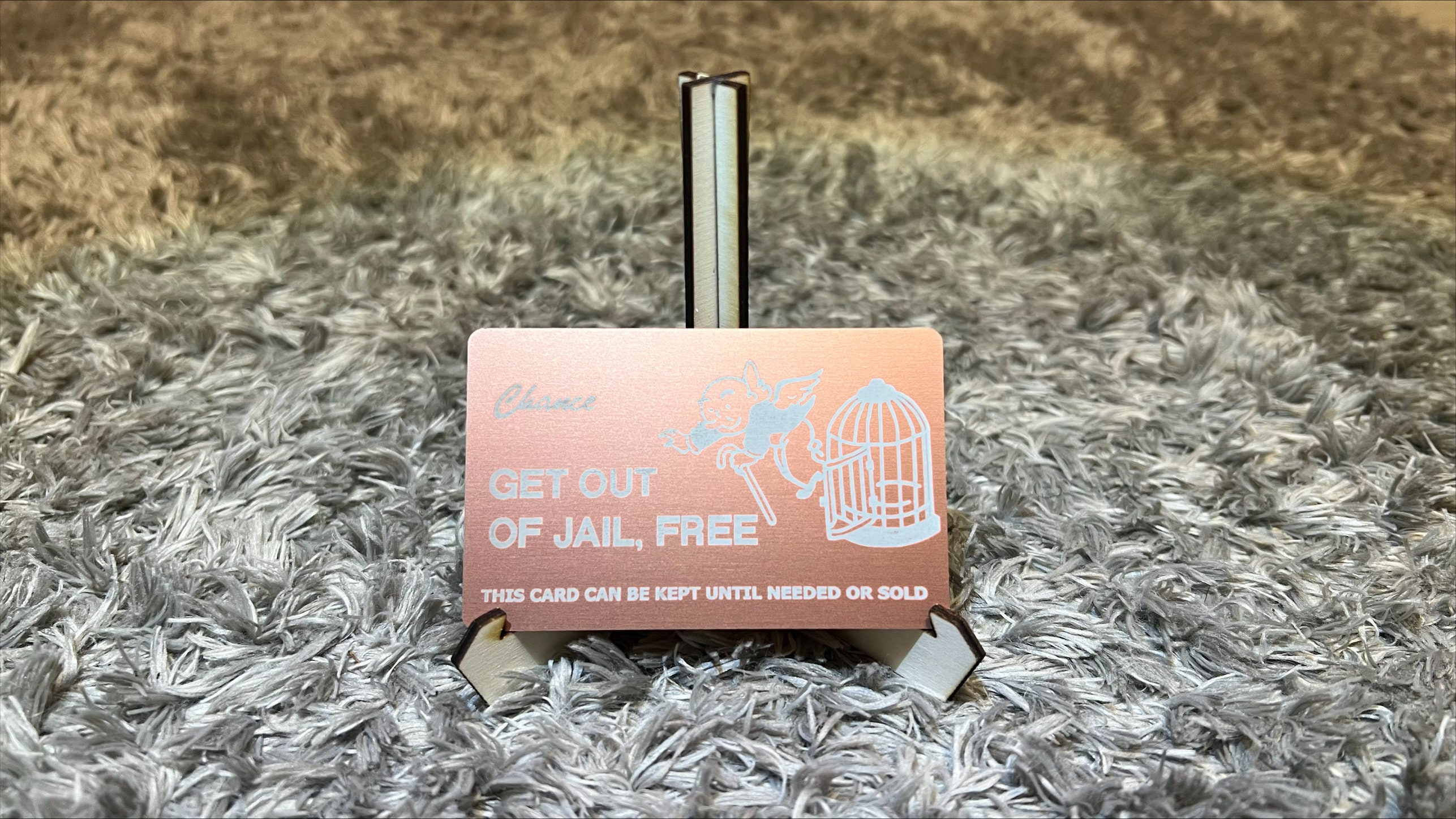 Get Out of Jail Free Card Aluminum Metal Multiple Color Options - Etsy