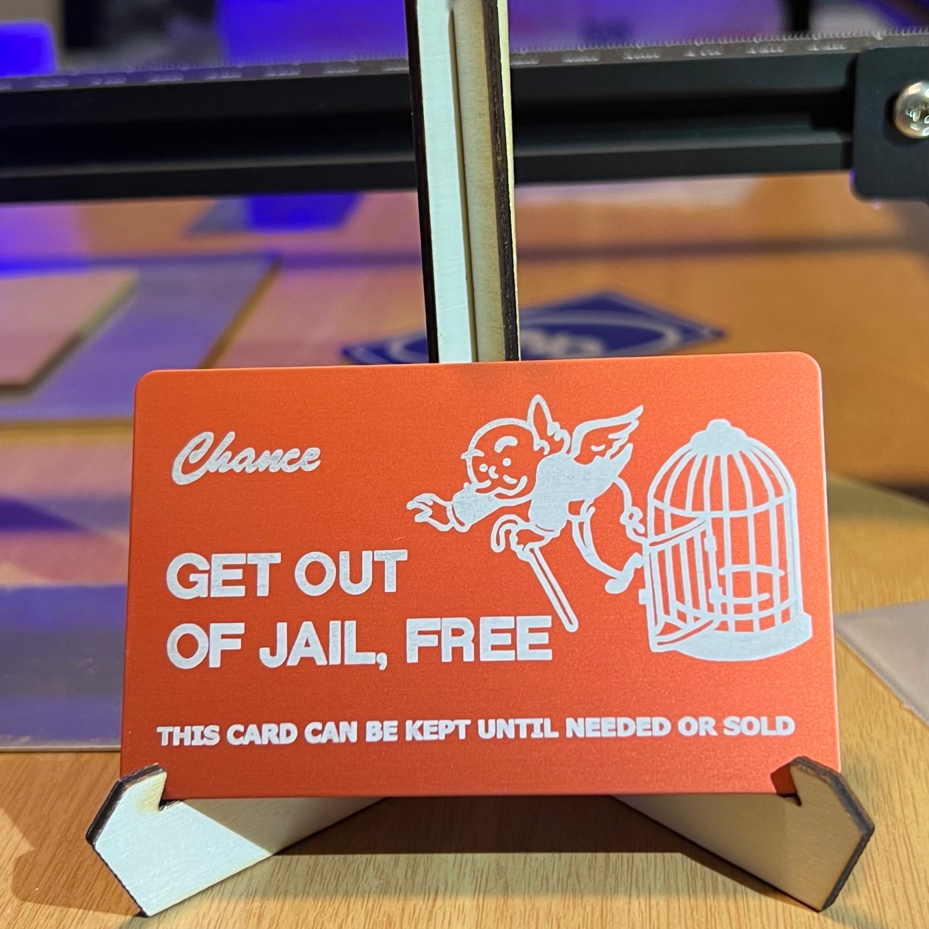 Get Out of Jail Free Card Aluminum Metal Multiple Color Options - Etsy