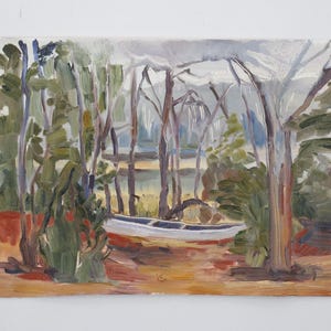 BENNET’S CREEK - Painting - Unstretched oil painting