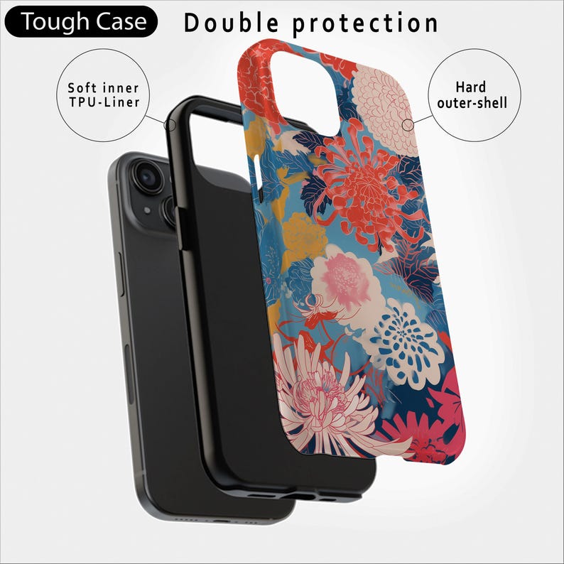Yayoi Kusama phone case iPhone 17 Pro MagSafe & Samsung Galaxy S25, flower pattern Japanese Art, colourful protective case, perfect gift image 4