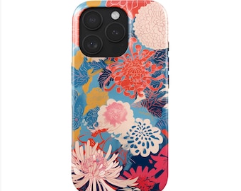 Yayoi Kusama telefoonhoesje iPhone 17 Pro (MagSafe) & Samsung Galaxy S25 | Floral Boho-stijl hoesje | Hard, flexibel, transparant, dun, Biocase
