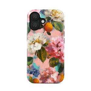 Ralph Lauren Phone Case iPhone 16 (MagSafe) & Samsung Galaxy S25 | Vintage Flower Case | Summer Gift for her | Impressionistic and Colorful